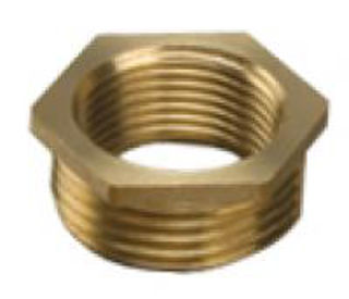 Picture of BF241 brass hexagonal bush 1/4"x 1/8"