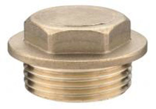 Picture of BF290 brass flanged plug 1/4"