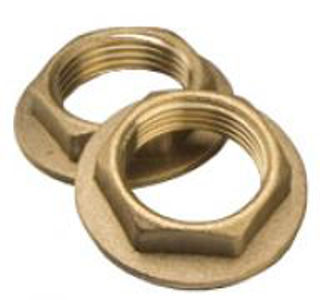 Picture of BF310 brass flanged backnut 3/8"