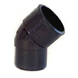 Picture of 40mm Spigot Bend 45 Deg Black