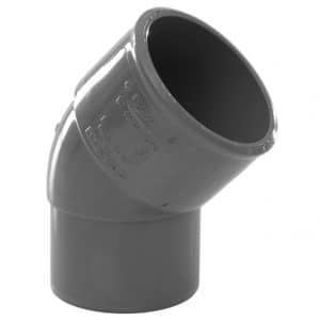 Picture of 40mm Spigot Bend 45 Deg Solvent Grey