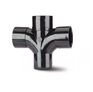 Picture of 40mm X 92.5 Deg Abs Cross Tee Black