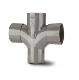 Picture of 40mm X 92.5 Deg Abs Cross Tee Grey